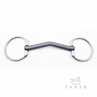 Sara anatomic titanium D-snaffle (Fager)