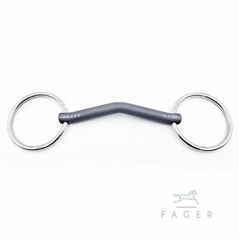 Sara anatomic titanium snaffle (Fager)