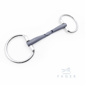 Emil Titanium fixed ring bradoon (Fager)
