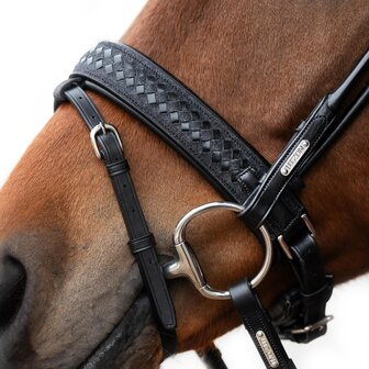 Olympic Glitter SILVER Utzon snaffle bridle