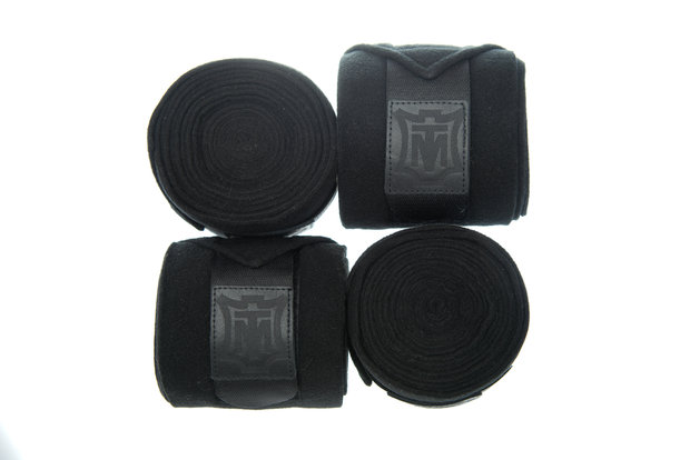 Black Mattes Fleece Bandages