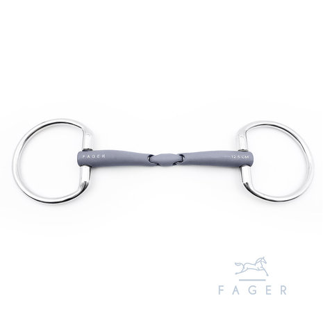 Emil Titanium fixed ring bradoon (Fager)