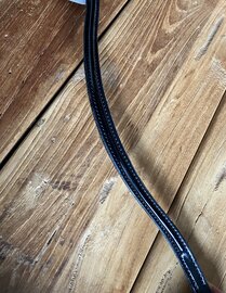 Switch raised leather browband